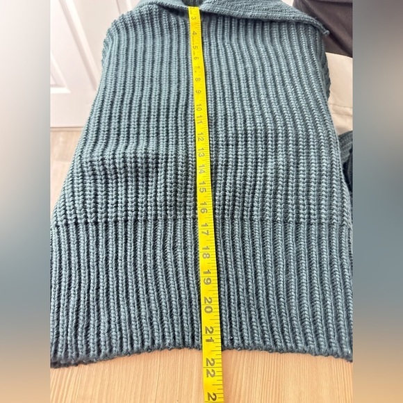 NEW H&M Women’s Peter Pan Collar Rib-Knit Sweater in Green Sz XS - Picture 8 of 11